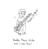 picture of daddy playing the guitar
